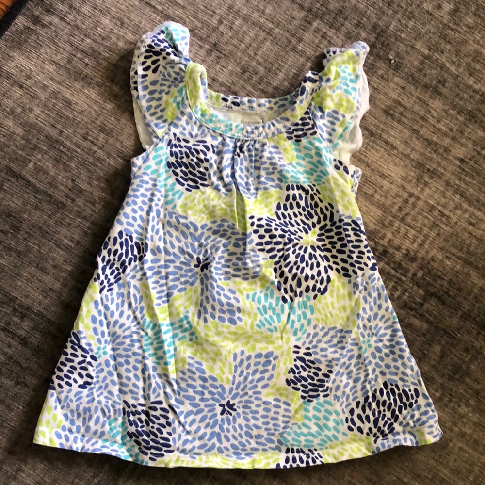🌖 Old navy 12-18 months floral flutter sleeve dress